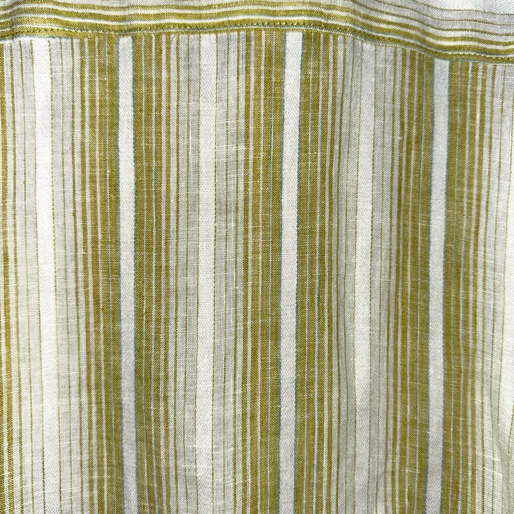 Tommy Bahama Men’s Linen Striped Green Long Sleeve Button Down Shirt Size XL - Picture 7 of 10